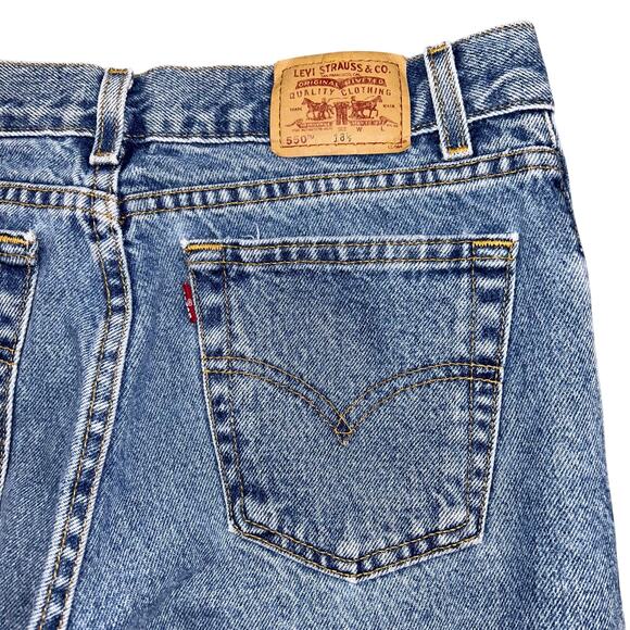 Vintage Levi's Jeans 550 Relaxed FIt Tapered Leg High Rise Mom Jeans 30" waist - Picture 7 of 11